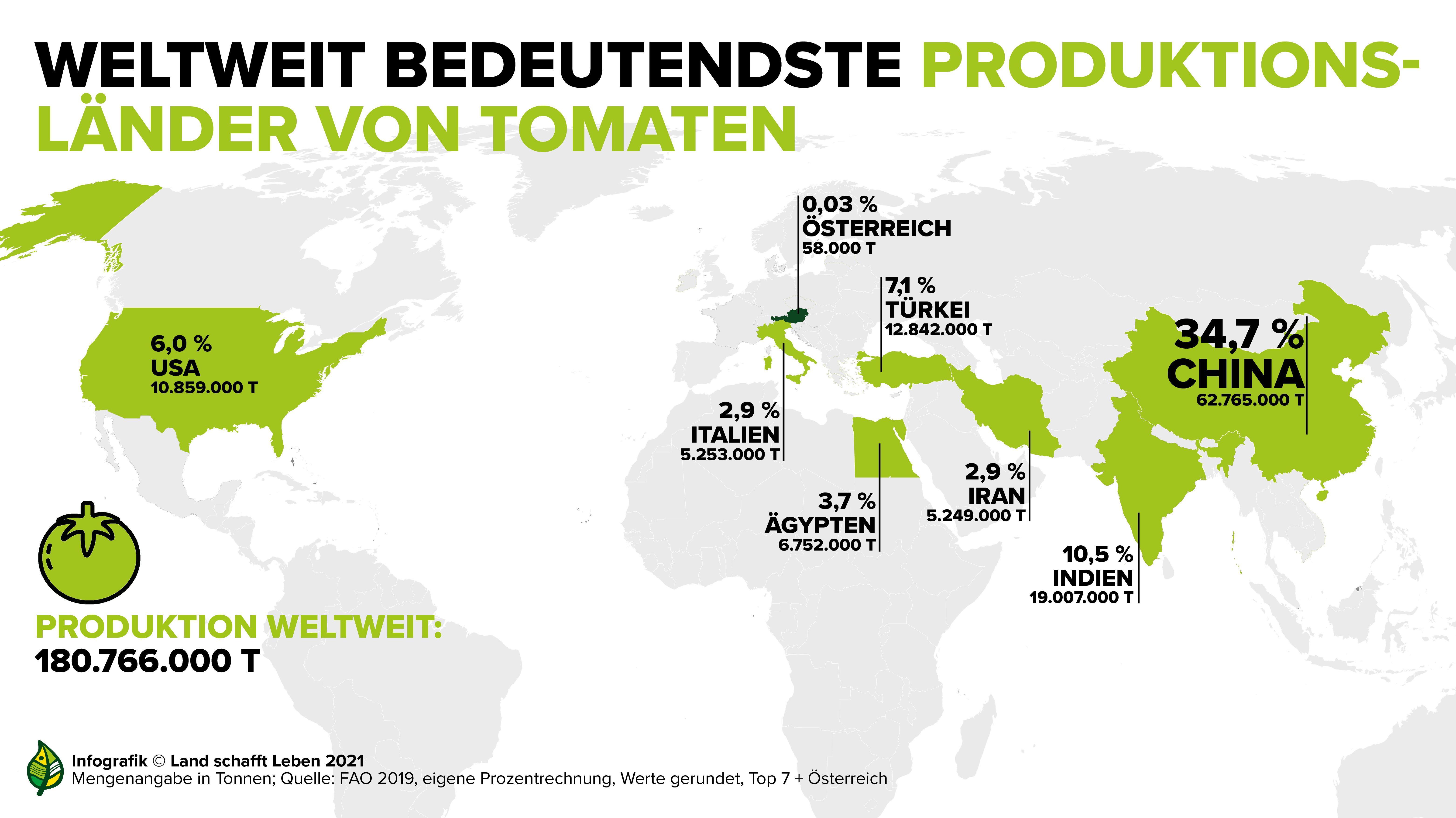 Infografiken zur Tomate I Land schafft Leben